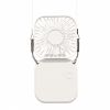 Foldable Electric Fan Strap Type Portable Air Conditioners Camping Mirror USB Rechargeable Small Fan Desktop Summer Convenient