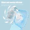 Foldable Electric Fan Strap Type Portable Air Conditioners Camping Mirror USB Rechargeable Small Fan Desktop Summer Convenient