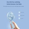 Mini Electric Fan Portable 3 Gears Wind Speed Adjustment Air Cooler High Quality Summer Cooling Fan Camping Rechargeable Home