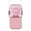 Foldable Electric Fan Strap Type Portable Air Conditioners Camping Mirror USB Rechargeable Small Fan Desktop Summer Convenient