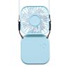 Foldable Electric Fan Strap Type Portable Air Conditioners Camping Mirror USB Rechargeable Small Fan Desktop Summer Convenient