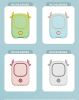 Cooling Neck Fan 3 Speeds Wearable USB Charging Mini Cooling Fan Cute Portable Neck Fan For Women Camping Kids Girls Travel